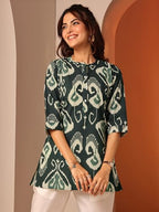 Libas Women'S Cotton Blend Printed Straight Kurtis