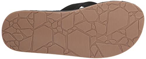 Volcom Men's Recliner Sandal Flip Flop, Black Destructo-New, 9