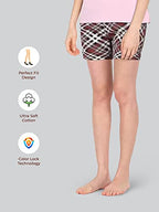 Lyra Pure Cotton Printed Night Shorts For Women