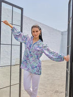 Leriya Fashion Printed Regular Fit Jeans Korean Trendi Western Tops For Women Stylish