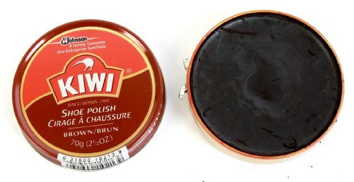 Kiwi Wax Shoe Polish, Giant Size 2.5 oz, Brown