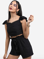 Ketch WomenS Regular Fit Shirt (Khtp000185_Black