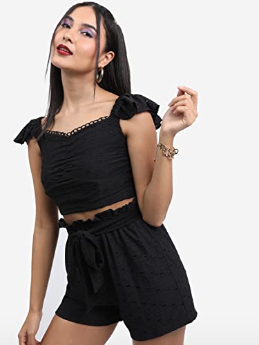 Ketch WomenS Regular Fit Shirt (Khtp000185_Black