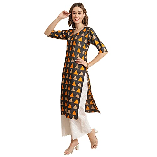 Pinkmint Women'S Crepe Digital Print Straight Kurta [Pack Of 4](387-384-382-386-L)