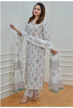 Lookmark Women Kurta Set: Unleash Your Inner Diva: Embrace The Ethnic Charm With Our Exquisite Collection Of Printed Kurtis, Pants, And Dupattas!