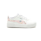 PUMA Kids Carina Sneaker, White-Chalk Pink-Blue Wash, 4 US Unisex Toddler