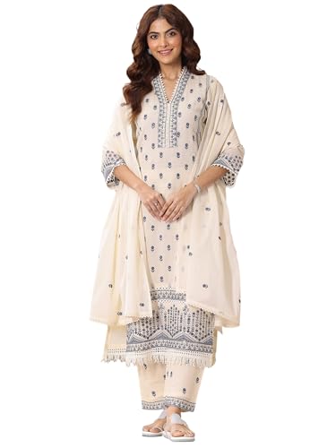 Libas WomenS Cotton Blend Kurta Set (99046Or