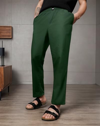 Bewakoof Mens Solid Cotton Pyjamas - Regular Fit