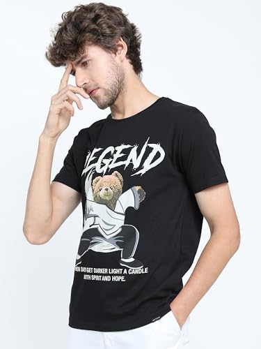 Ketch MenS Slim Fit T-Shirt (Khts000051_Black