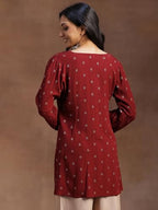 Libas Women'S Cotton Ethnic Motifs A-Line Kurti
