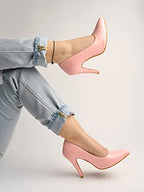 Shoetopia Light-Pink Heels For Women