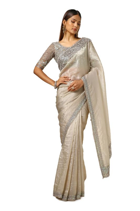 Soch Women Embroidered Saree with Sequins