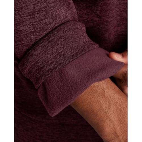 Under Armour Men's Armour Fleece Twist Quarter Zip, (600) Dark Maroon / / Black, Medium