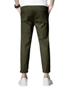 Eyebogler MenS Solid Brand Logo Track Pants Olive Green