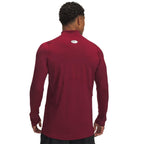 Under Armour Men's ColdGear Fitted Mock, Cardinal/White, L