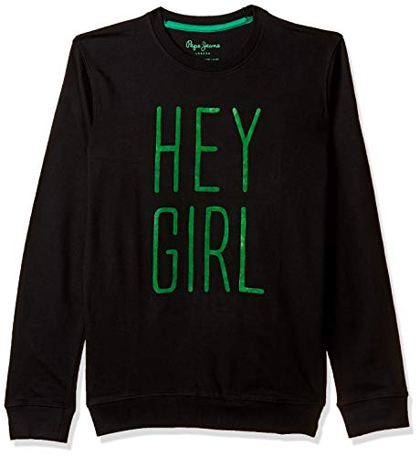 Pepe Jeans BoyS Cotton Sweatshirt (Pibt200038_Black_12)