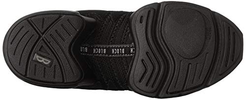 Bloch womens Boost Drt Suede and Mesh Split Sole Dance Shoe, Black, 7.5 US