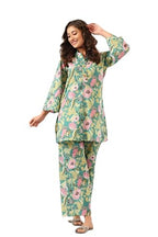 LookMark Womens Trendy Printed Cotton Blend Straight Light Green Color Kurta and Palazzo Set (KS2075-XXL)