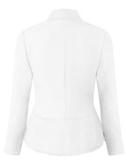 Women Super Comfy Ponte Office Blazer JK1135 1073T White S