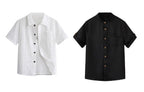 TAGAS Boys Regular Fit Shirt (BS-2033(Combo)_White-Black