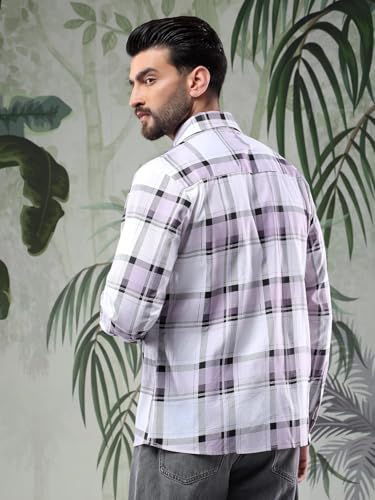 Kotty MenS Full Sleeve Checkered Modern Fit Perfect For Casual Shirt(Multicolor,M)