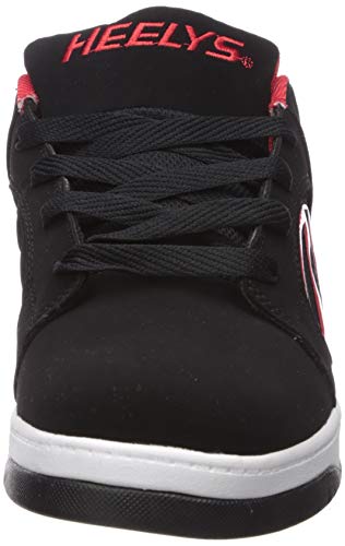 Heelys Men's Voyager Tennis Shoe, Black/Red, 9 M US