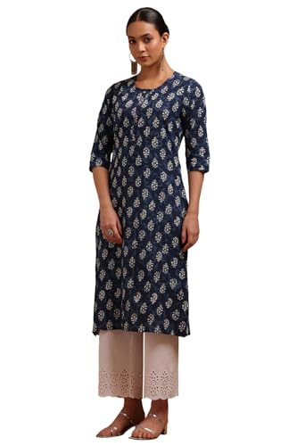 Soch Women Cotton Batik Print Kurta with Thread Work