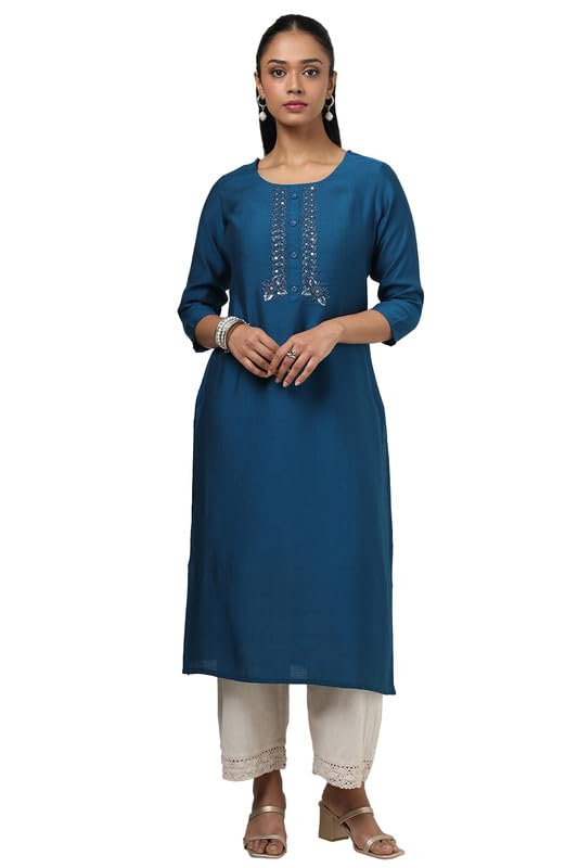 Soch Women Viscose Blend Embellished Kurta with Cutdana