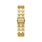 GUESS Black + Gold-Tone Crystal Silicone Watch