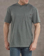 Dickies Men's Heavyweight Crew Neck Short Sleeve Tee, Hunter Green Heather, XX-Large
