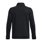 Under Armour Boys ArmourFleece 1/4 Zip, (001) Black / / Black, Youth Medium