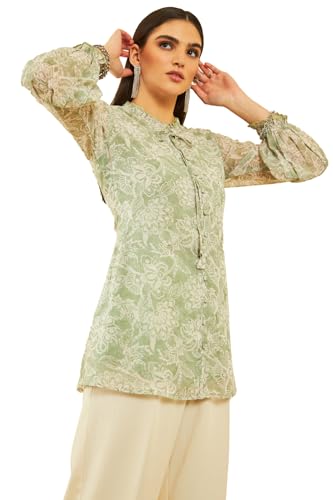 Soch Women'S Regular Tunic (Fws4Tu30069A_Sap Green Xs)