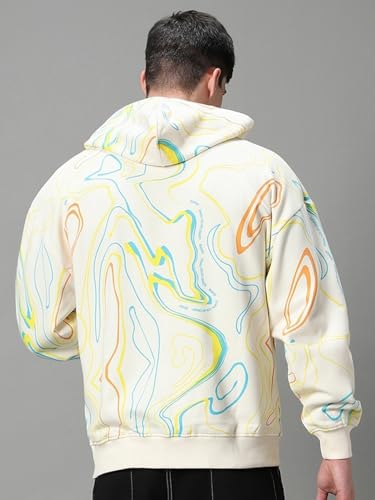 Bewakoof Heavy Duty 1.0 Mens AOP Oversized Fit Full Sleeve Fleece Hoodies