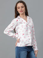 KOTTY Womens Relaxed Fit Printed Casual Shirt