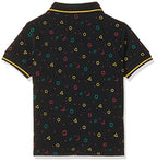 T2F Boys Cotton Regular Fit T-Shirt Black