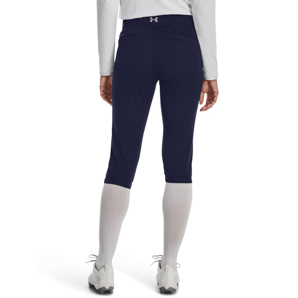 Under Armour Womens Utility Softball Pants 22, (410) Midnight Navy / / Baseball Gray, Small
