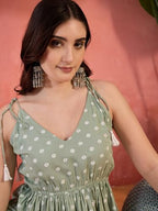 Stylum Womens Printed Rayon Kurti Pant Set