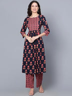 Idalia Multicolour Floral Printed Kurta Set