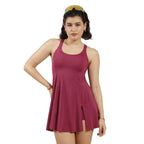 Women Bliss Swim Dress - Racerback | Racerback Design | Adjustable Straps | UPF 40+ | in-Built Cups