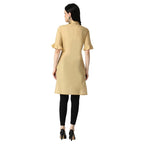 Om Sai Latest Creation Designer Slub Rayon Fully Stitched Straight Kurti For Women & Girls On Jeans Palazzo Or Skirt (Plus Size