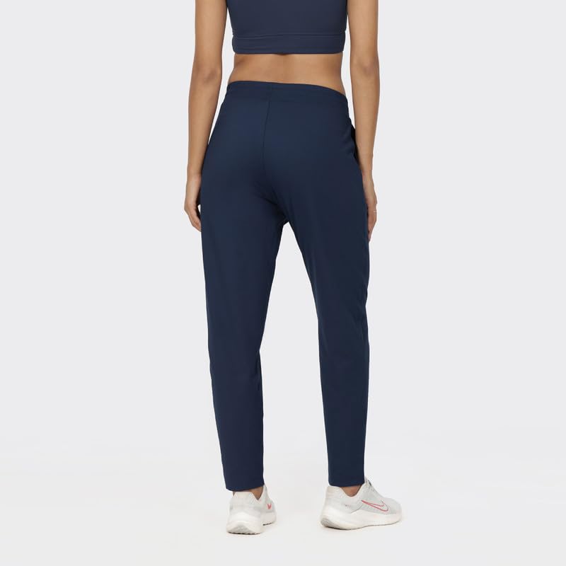 BlissClub Womens The Ultimate Tapered High Rise Pants | Mid Waist | Adjustable Drawstring | Elasticated Waistband | 2 Side Pock