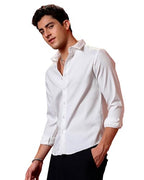 I Enterprise Mens Spread Collar Long Sleeve Multicolor Solid Regular Shirt Slim Fit Office Wear ShirtS For Men | Textured Long