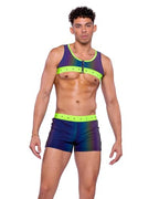 6536 - Reflective Shorts with Stud Details