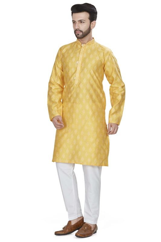 Be Active MenS Traditional Jacquard Full Sleeves Kurta || Cotton Kurta For Men || Men Kurta For Wedding || Kurta For Men (My000