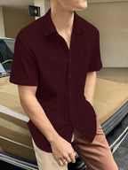 Greciilooks For Casual Stylish Polycotton Regular Formal Shirt