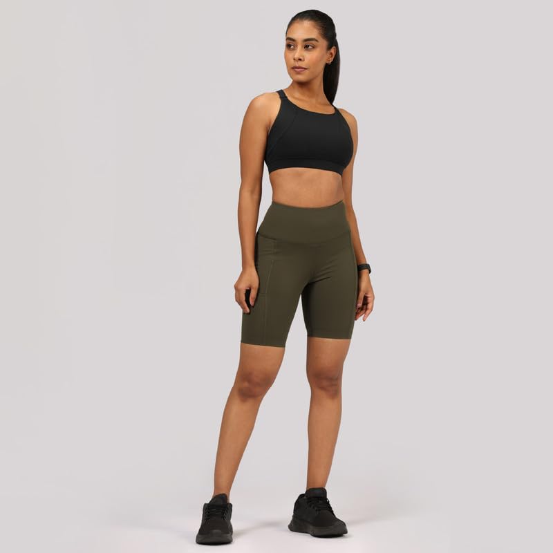 BlissClub Ultimate Cycling Shorts Lite with 2 Pockets | Gym Shorts for Women Workout, Sports Shorts, Swim Shorts and Shapewear f