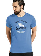 ADRO Summer Adventures California Mens Printed T-Shirt (RNR-M-CLL-SK_SkyBlue_M)
