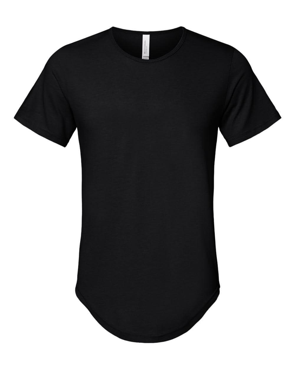 FWD Fashion Mens curved Hem Short Sleeve T-Shirt - WHITE - S(D0102H7KAR8)