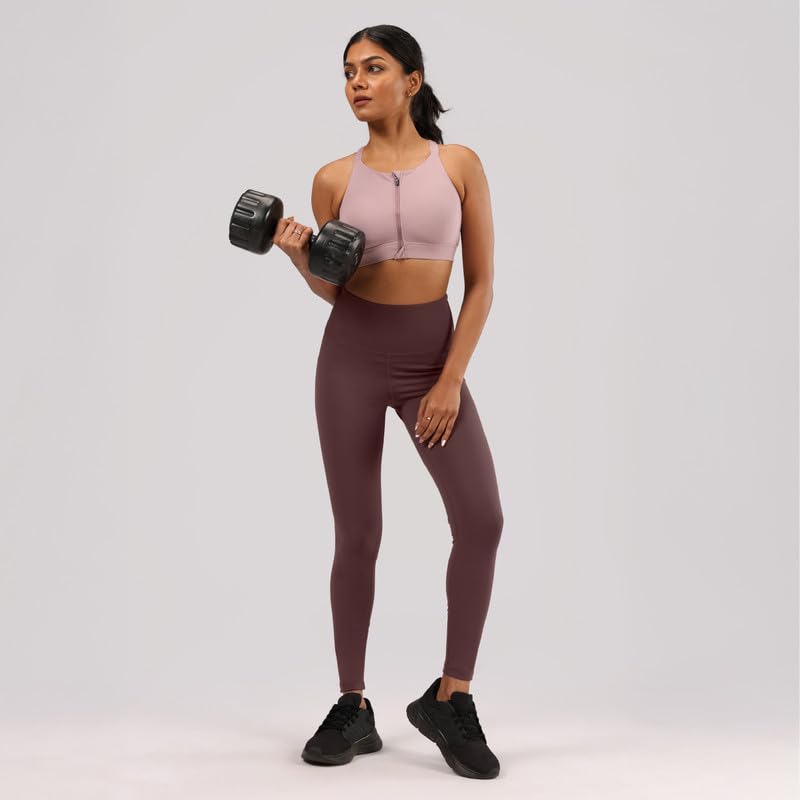 BlissClub The Ultimate Leggings Lite, Ankle Length Tights for Women for Gym, Yoga and Workout with High Waist,Regular Variant