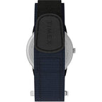 Timex Men's Easy Reader 35mm Watch - Silver-Tone Case Blue Dial with Blue FastWrap Strap